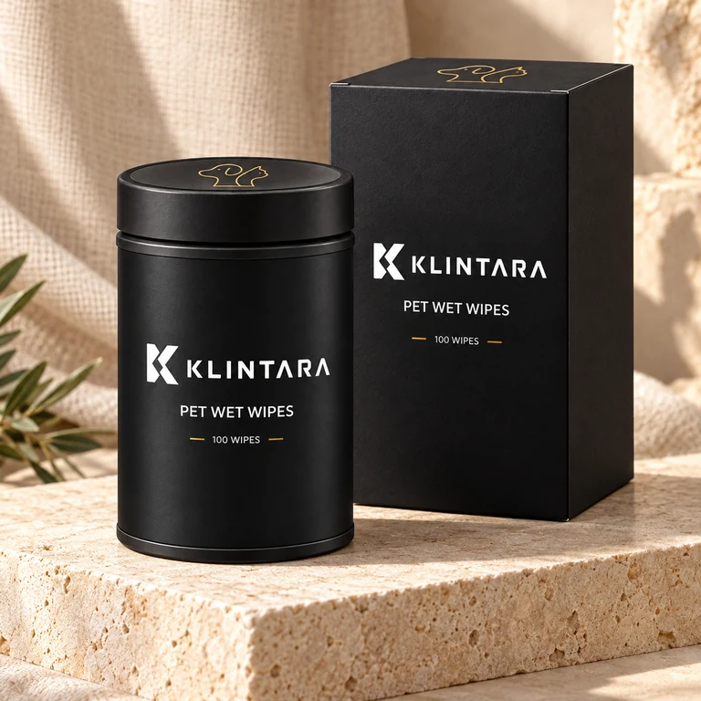 Klintara tub and carton in a warm editorial setting
