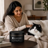Pet lifestyle with a black-and-white cat