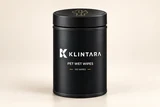 The matte black Klintara 100-wipe tub, front view